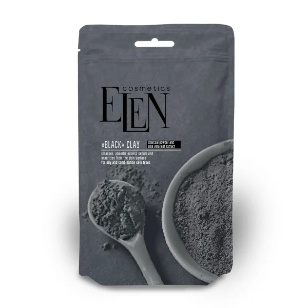 Elen Melnais māls ar aktivēto ogli un alvejas ekstraktu 50g