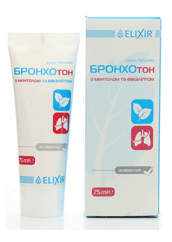 Krēms-balzāms "Bronhotons" ar mentolu un eikaliptu 75ml