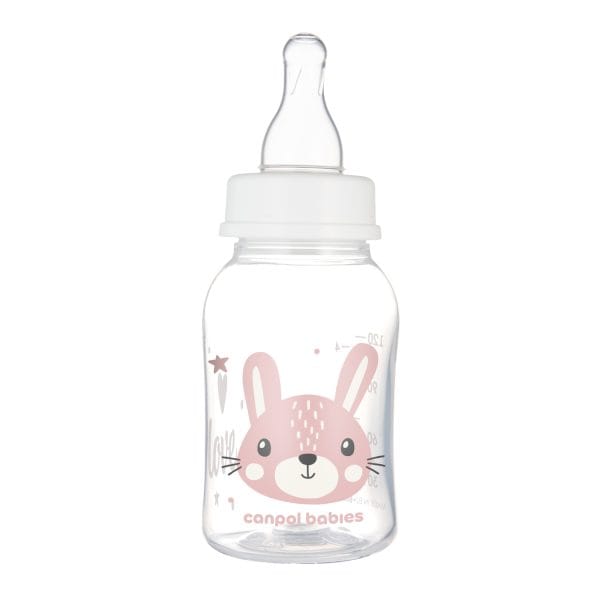 Canpol Babies šaura kakla pudelīte Cute Animals 120ml