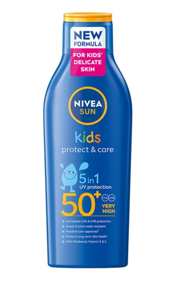 NIVEA SUN Kids Protect&Care SPF50+ sauļošanās losjons, 200ml